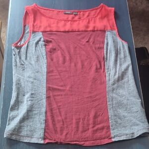 Mexx Red and Gray Sleeveless Tank Top